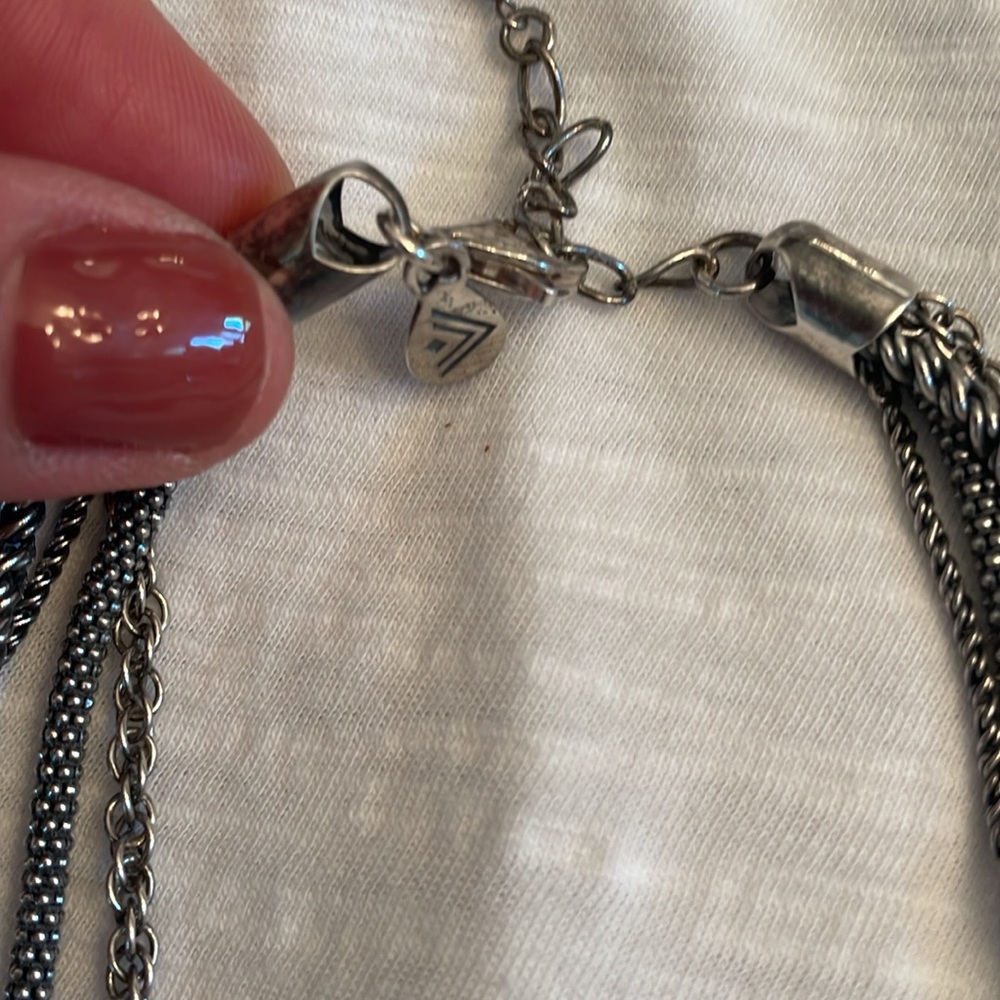 VINTAGE RARE Silpada 4 string Sterling  necklace N1719 15 in - Picture 2 of 3